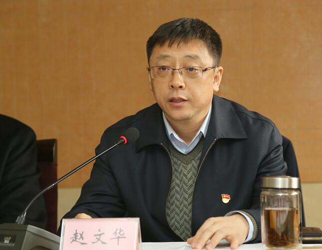 集团党委副书记、副董事长、总经理赵文华主持会议